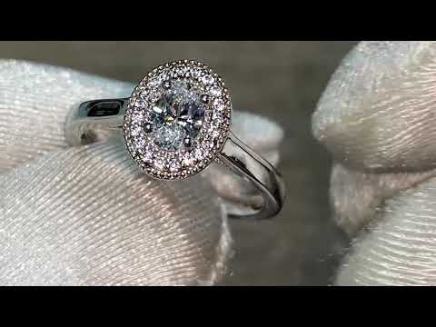 SD-OV R1232. Set with 0.40ct Oval Brilliant STRASS diamond!   Now on sale at $799 in