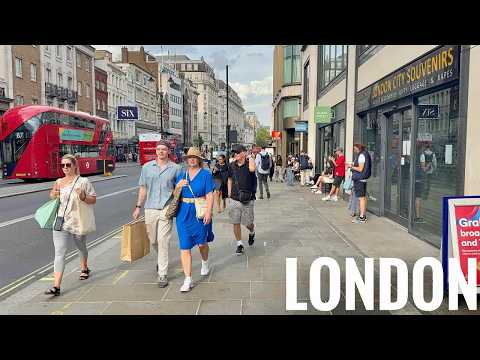 ENGLAND, 4K London Walk 2026 - Trafalgar Square to Oxford Street via Covent Garden 4K HDR