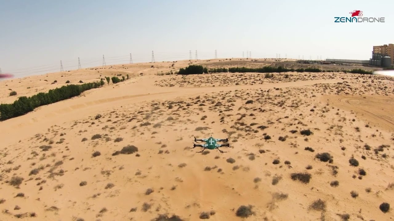 ZenaDrone 1000 Intelligent Flight Modes for Smart Data Gathering and Surveillance for Industries