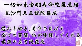 一切如来金剛寿命陀羅尼経　毘沙門天王説陀羅尼　すべての仏と菩薩が加護してくれる最強の真言陀羅尼６篇の内の一つ　多くの人々に施すと大きな功徳が得られる新型コロナ終息を祈る　JAPAN　PRAY