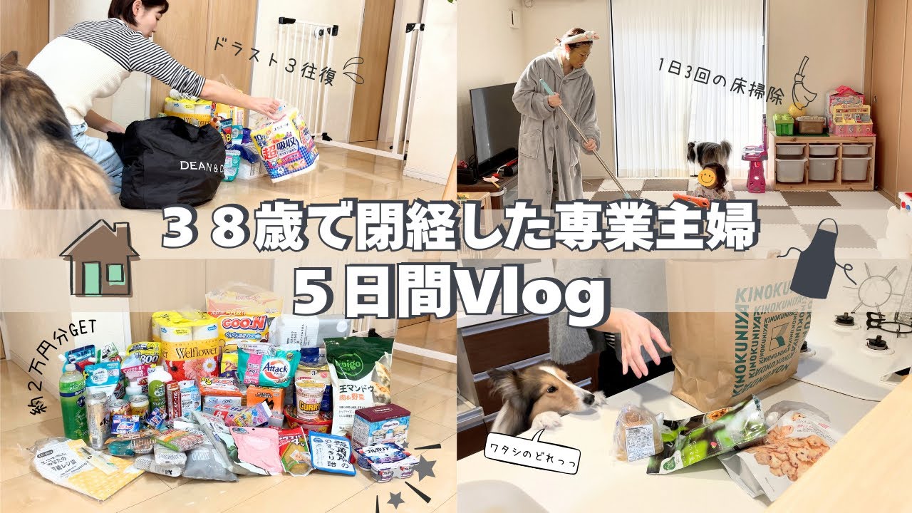⁡38歳で閉経/専業主婦/5日間VLOG