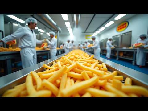 See how Burger King Fries are Mass Produced in a Factory !