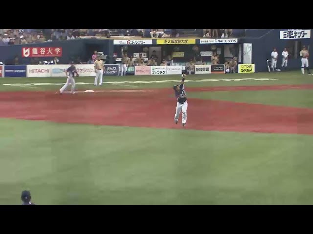 【3回裏】この走塁は責められない... ライオンズ・浅村 ファインプレーで併殺奪った!! 2015/8/9 Bs-L