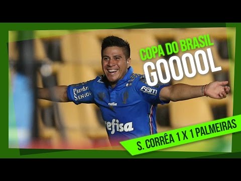 Gol - Sampaio Corrêa 1 x 1 Palmeiras - Copa do Brasil