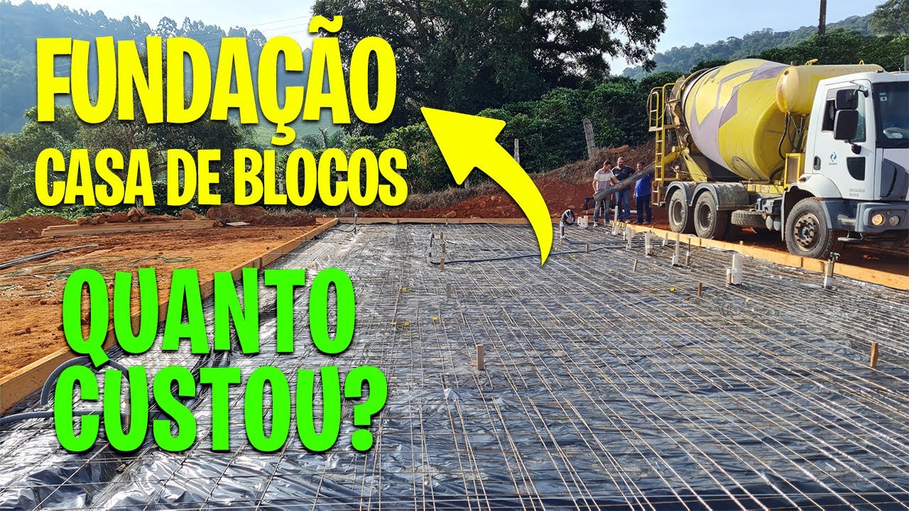 FUNDAÇÃO DE 128M² DA CASA DE BLOCOS - QUANTO CUSTOU NOSSO RADIER?