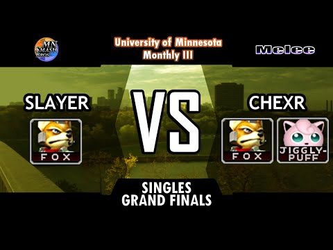UoM-M3: Melee Singles Grand Finals - Slayer (Fox) vs. Chexr (Fox, Jigglypuff)