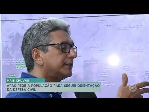 APAC fala sobre as chuvas dos próximos dias