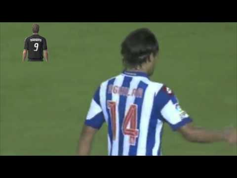 GOL! Abel Aguilar - Valencia 3 Deportivo la Coruña 3 (primer gol) (26/08/2012)
