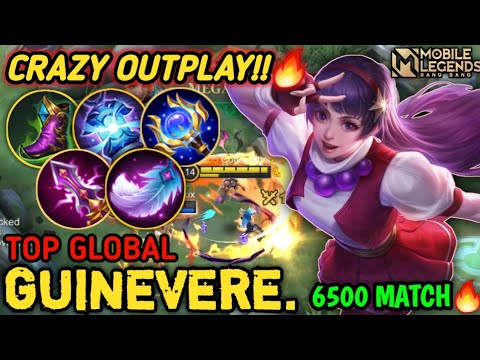 Perfect Outplay Guin! Top Global Guinevere Crazy Damage Slaughter Enemy! - Mobile Legends
