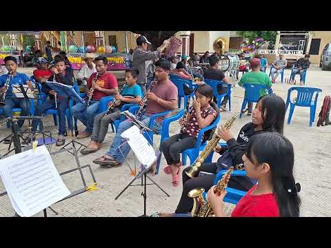 Banda filarmónica de Santiago Jocotepec, Oaxaca.