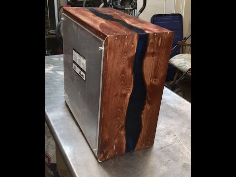 Wooden Epoxy River Computer Case Finished and looks BEAUTIFUL!