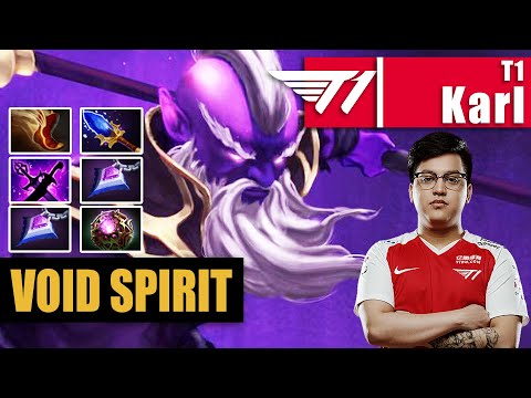 Void Spirit Mid | T1.Karl | SUPER AGGRESSIVE RUSH SCEPTER GANK NON-STOP | 7.31b Gameplay Highlights