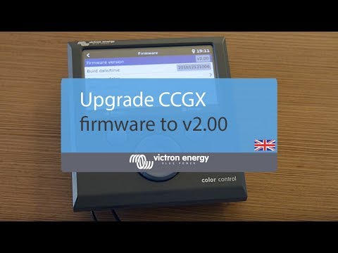 Upgrade CCGX to firmware v2.00 - Victron Energy
