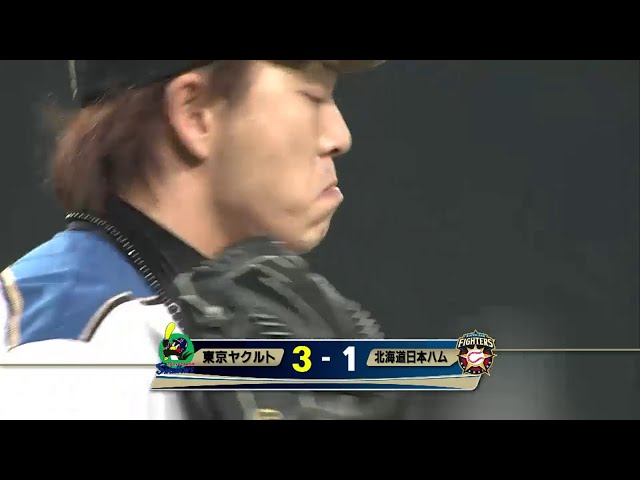 9回表 ファイターズ・宮西 ピンチ凌げず... スワローズ・荒木 勝ち越しタイムリー3ベース!!  2014/6/15 F-S