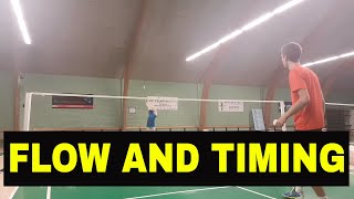 BADMINTON EXERCISE #24 - FLOW AND TIMING - SAFETY