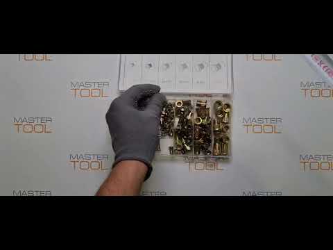 Набор стальных нитогайок М3-М10, 150 шт. в футляре YATO (YT-36481)