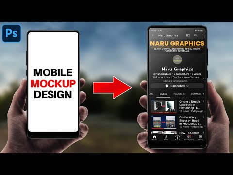Create Highly Realistic Mobile Screen Mockup | Mockup Tutorial | Naru Graphics