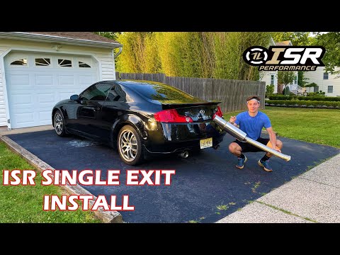 G35 ISR Single Exit Exhaust Install (How To) W/ Sound Clips