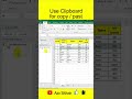 Use Clipboard In Excel