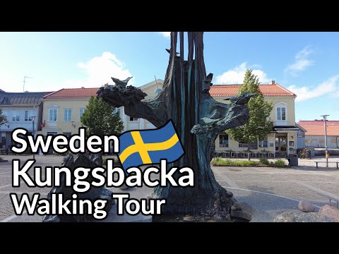 Sweden, walking tour of the town Kungsbacka