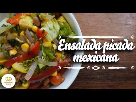 🥗 Ensalada Picada Mexicana: ¡Colorida y Deliciosa! 🌶️