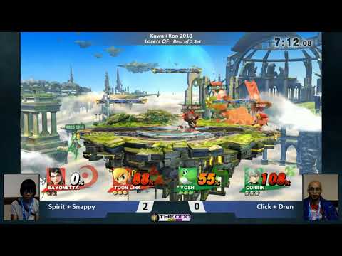KKON18 Teams: SSB Wii U - LQF - Spirit + Snappy vs Click + Dren