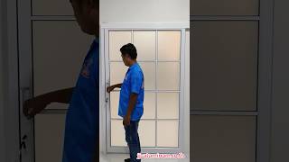 ประตูบานเลื่อนรางบนพร้อมแปะซอยลูกฟัก