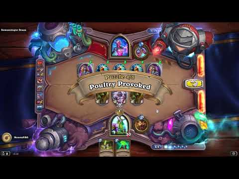 [ PC ] Hearthstone Boomsday Puzzle Lab Board Clear Level 3 All Solutions