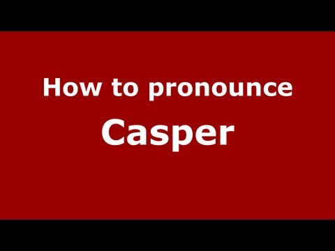 How to pronounce Caspar
