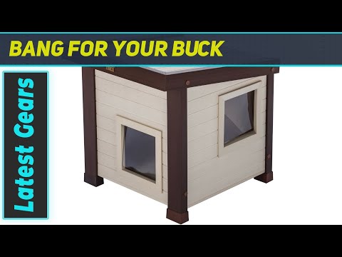 New Age Pet ecoFLEX Albany Outdoor Cat House – Best Shelter for Feral Cats