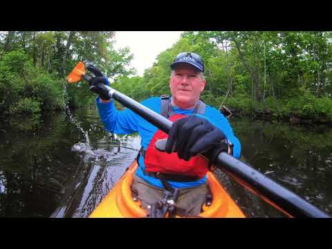 Paddling on glass, A quiet day on the Ipswich River, Ipswich, MA