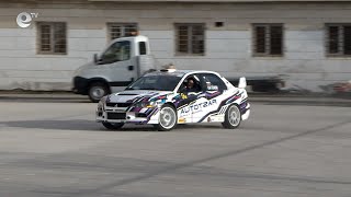 Автомобилният състезател Илия Царски с лекция и демонстрация за безопасно шофиране в Хасково
