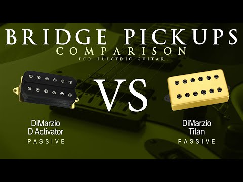 DiMarzio D ACTIVATOR vs TITAN - Passive Bridge Pickup Guitar Tone Comparison Demo