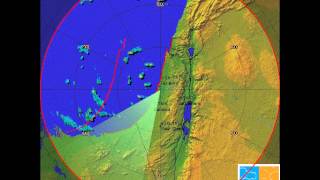 Weather doppler radar animation