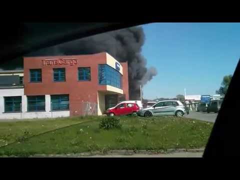 Mały pożar na Pomorskiej Szczecin