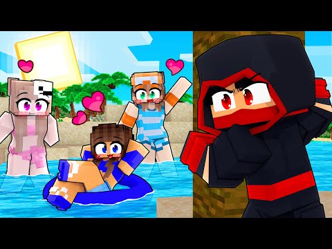 UM NINJA em uma ILHA só DE MENINAS no Minecraft