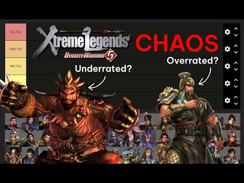 Dynasty Warriors 5XL Chaos Tier list (Final version)