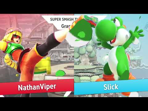 NathanViper (Min Min) vs Slick (Yoshi) - Super Smash Tuesday #12 Grand Finals