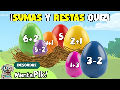 ¡Sumas y restas para niños! Especial DINOSAURIOS 🦖 - Jurassic Math Quiz