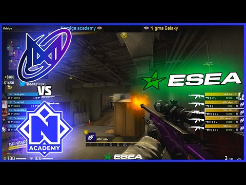 FIRST GAME | Nigma Galaxy vs Nemiga Academy | ESEA S44 EU - CSGO Main - HiGHLiGHTS | CSGO