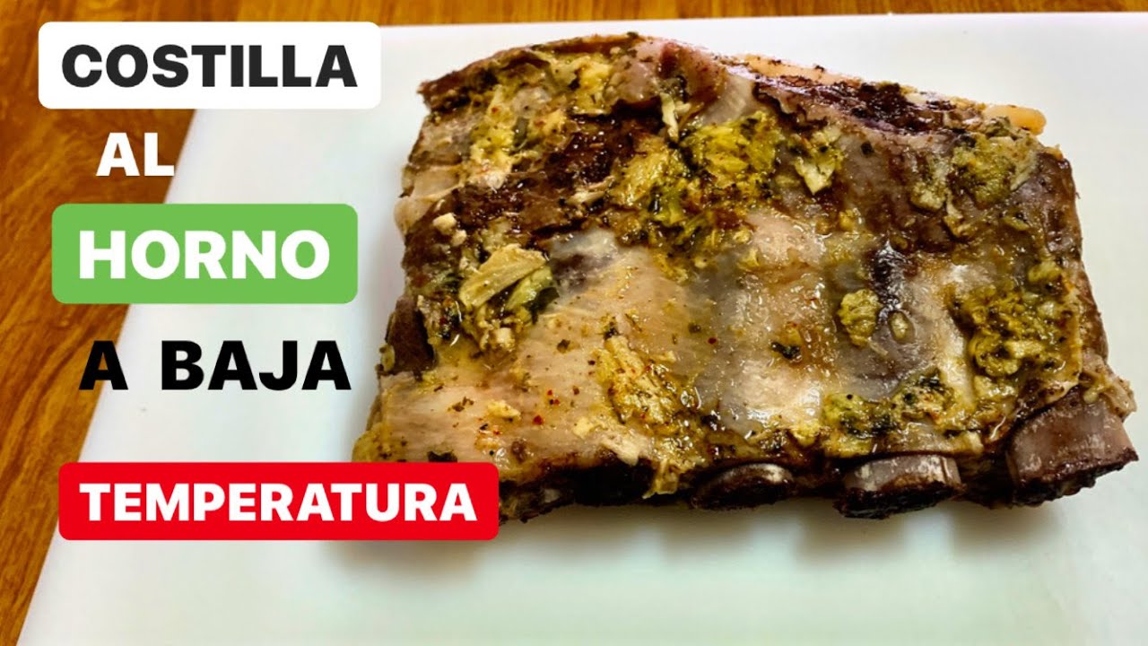 Cómo hacer COSTILLA al HORNO a Baja Temperatura