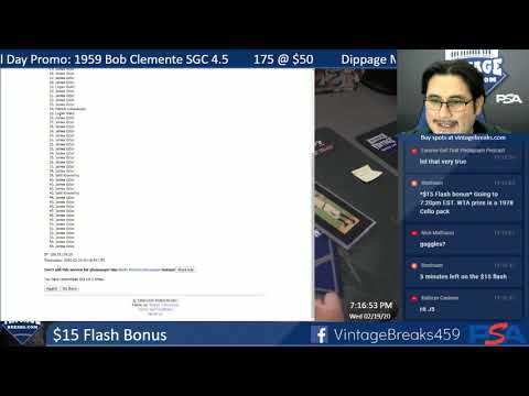 2-19-20 $15 Flash Bonus