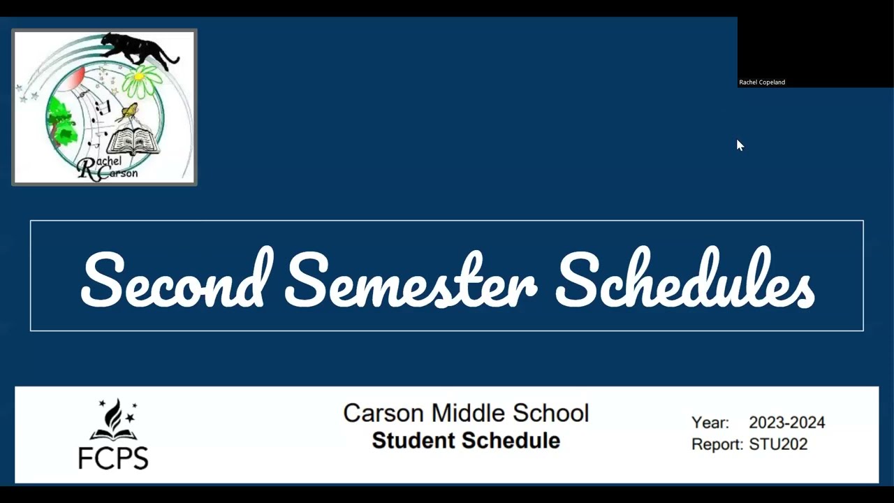 Second Semester Schedules