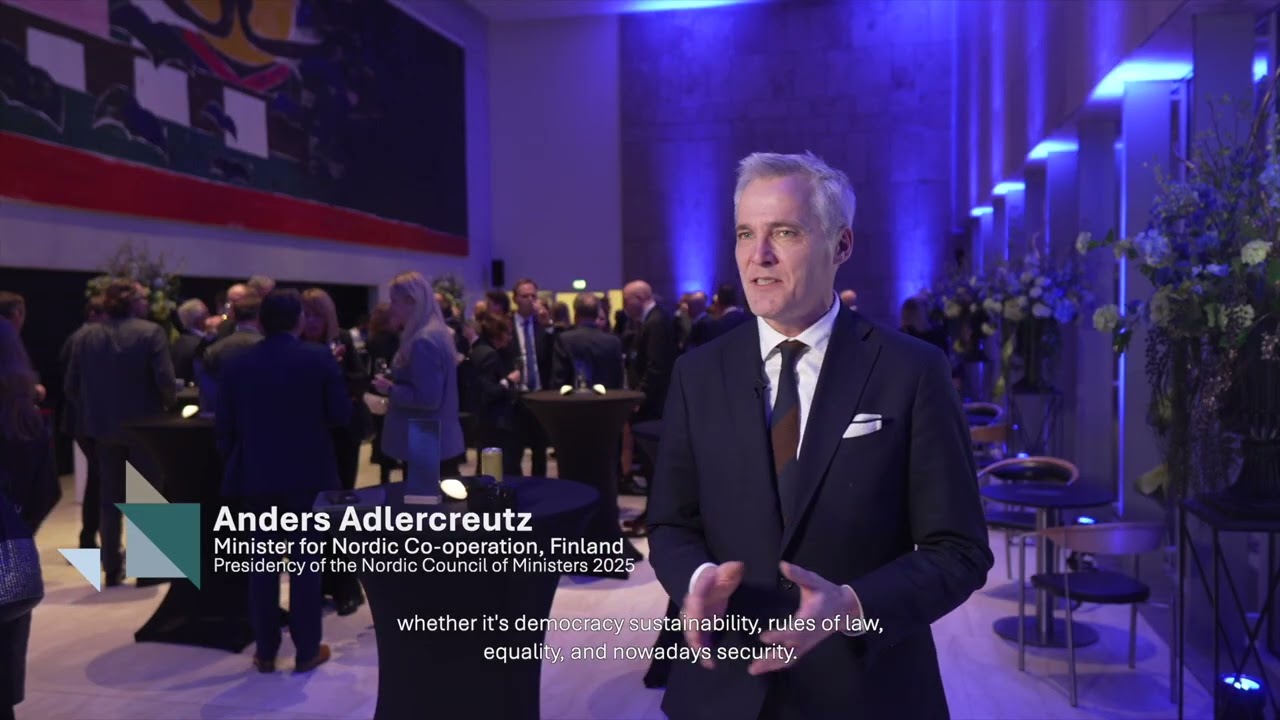 NIB 50 Minister Adlercreutz on the founding of NIB 50 years ago