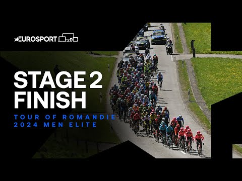 INCREDIBLE FINISH! 🔥 | Tour of Romandie Stage 2 Race Finish | Eurosport Cycling