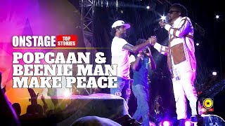 Popcaan &amp; Beenie Man Make Peace Onstage At Unruly Fest 2019