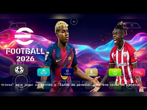 eFootball PES 2026 PPSSPP ORIGINAL ISO DOWNLOAD PES 2026 PSP FULL KITS 26 & TRANSFERS 4K GRAPHICS