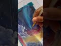 Painting The Comet Scene From Your Name ️ Acrylic Acrylicpainting Art