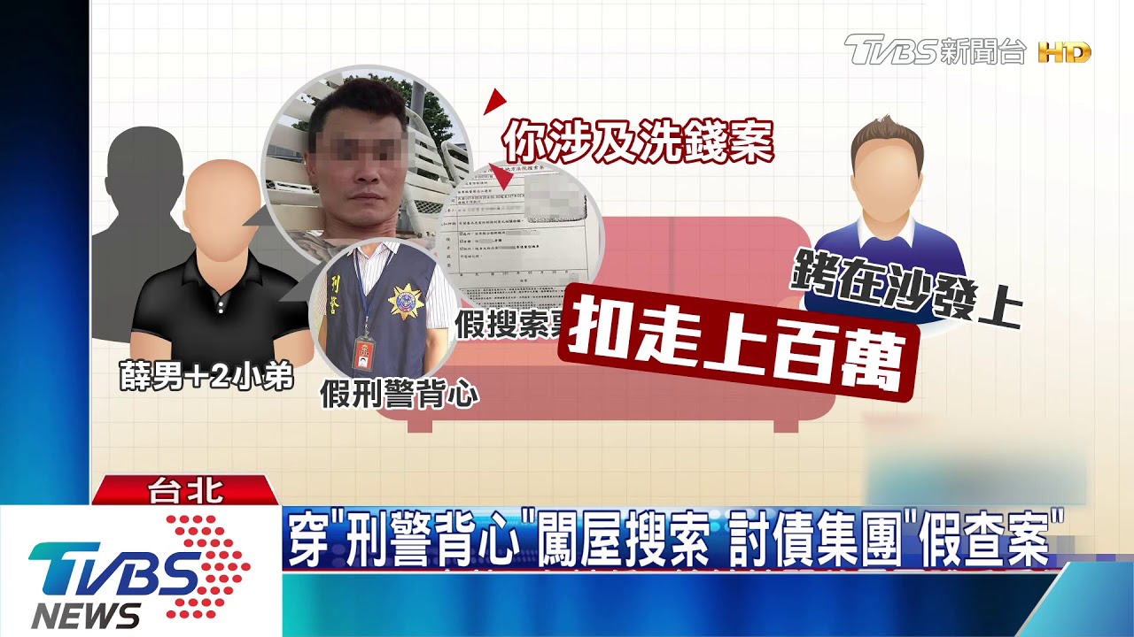 假的警察! 黑幫竟持假搜索票 扣走百萬