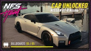 NISSAN GT-R NISMO + ALL BILLBOARD LOCATIONS!! Need For Speed Heat Collectibles NFS